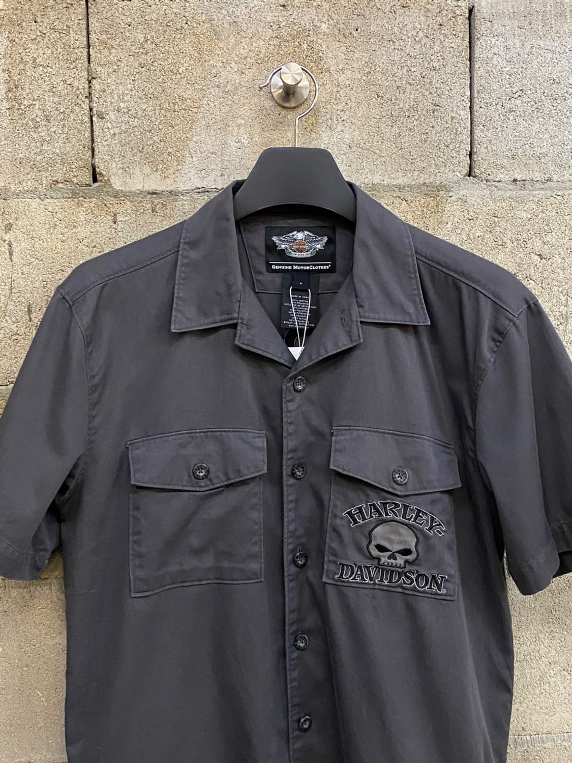 [S] Harley-Davidson Skull Half Shirt 상품이미지2