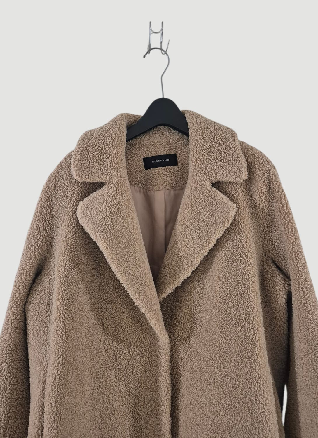 지오다노 여자 뽀글이 롱코트 상품이미지2