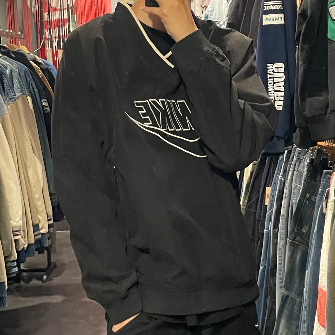 [IM] nike 나이키 블랙 빅스우시 웜업 상품이미지4