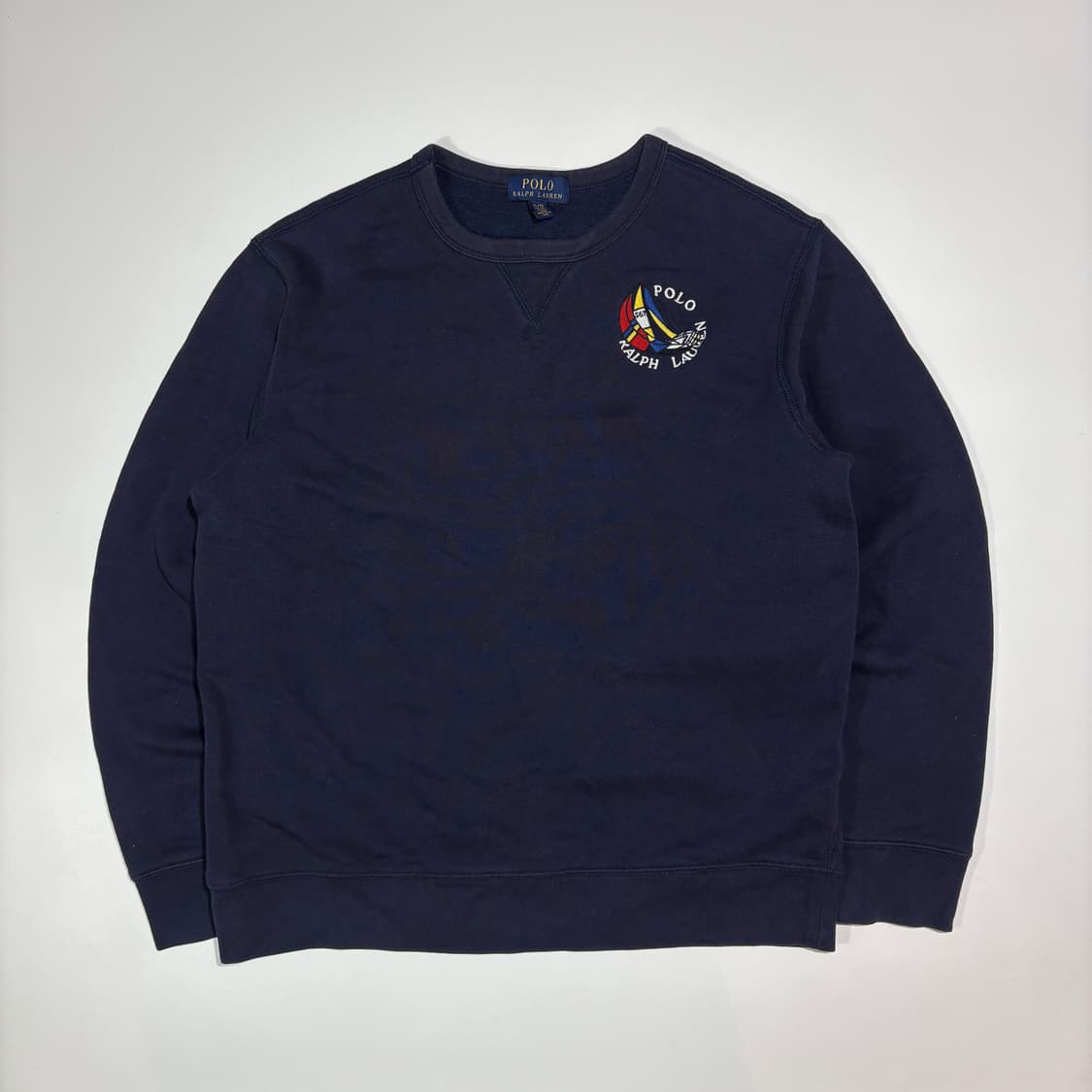 폴로 랄프로렌 네이비 로고 맨투맨 상품이미지1