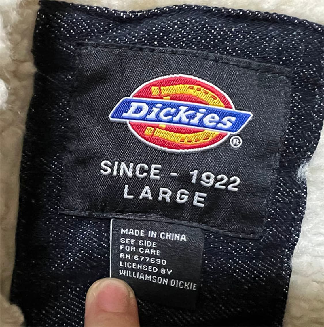 디키즈 남자 양털자켓 데님 쉐르파 캐주얼 L 100  상품이미지3