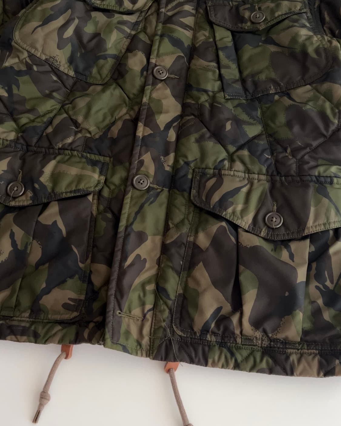 폴로 랄프로렌 카모 퀼팅 후드 자켓 s 상품이미지3