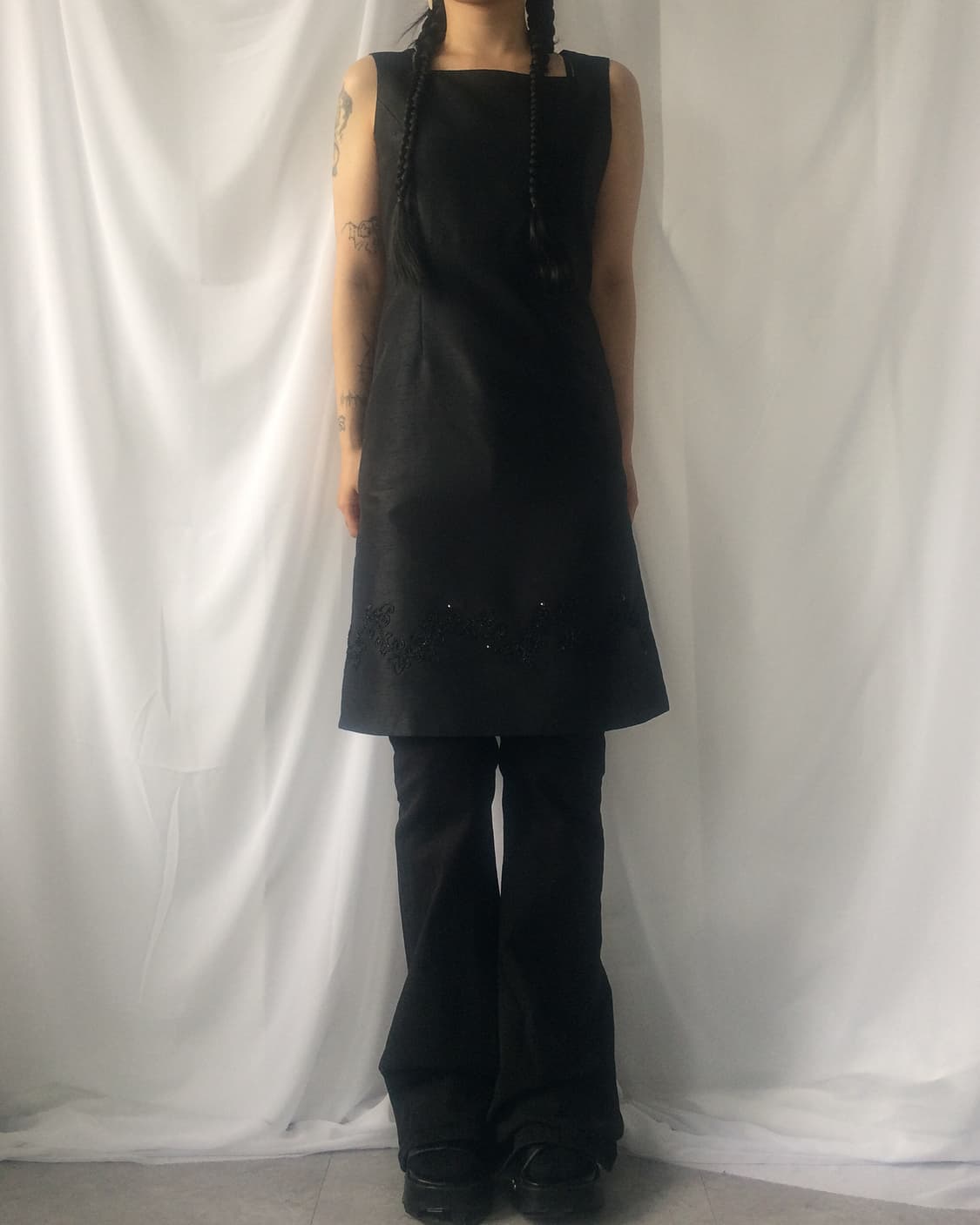 Beads point sleeveless one piece 상품이미지7