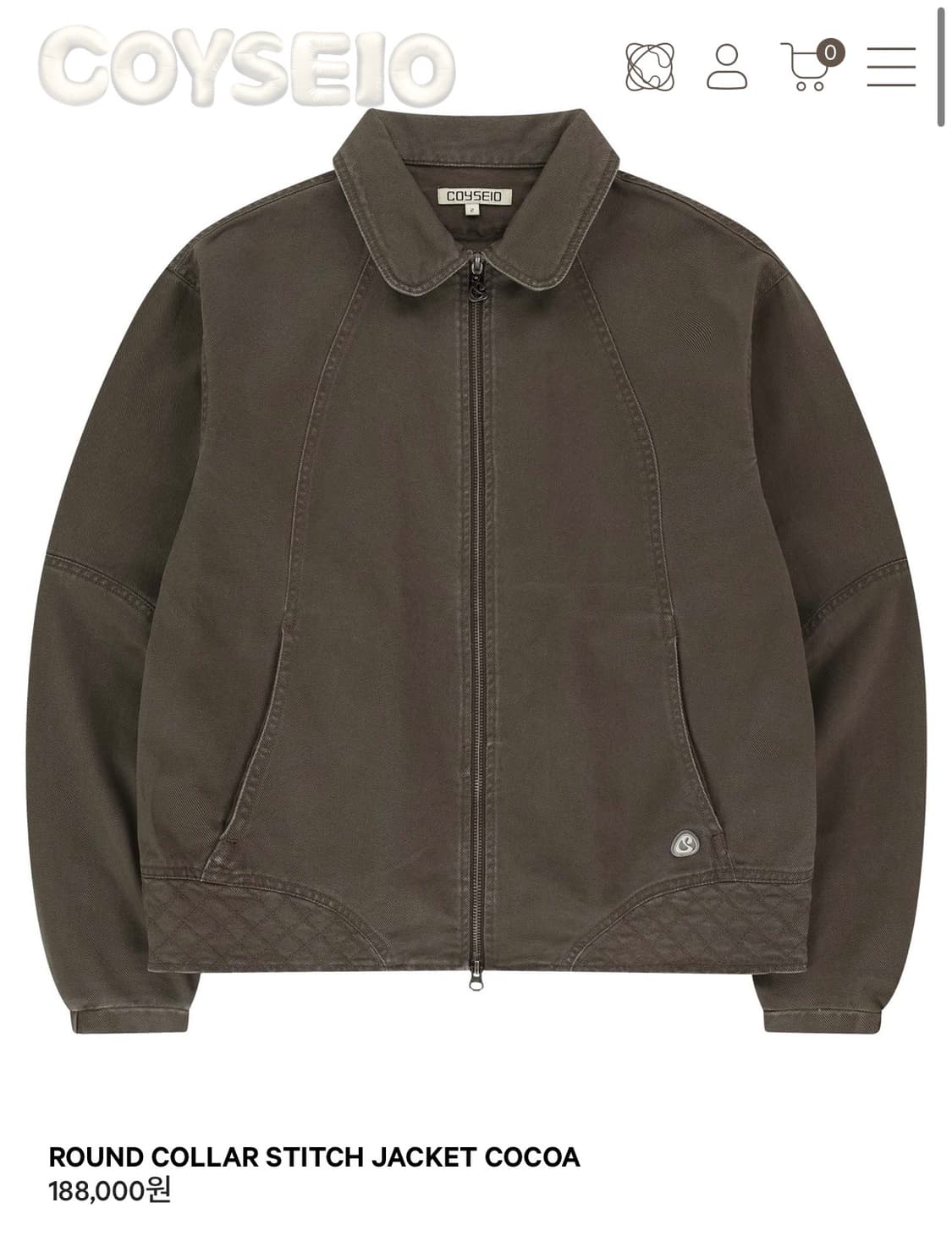 구해요 코이세이오 round collar stitch jaket 상품이미지1