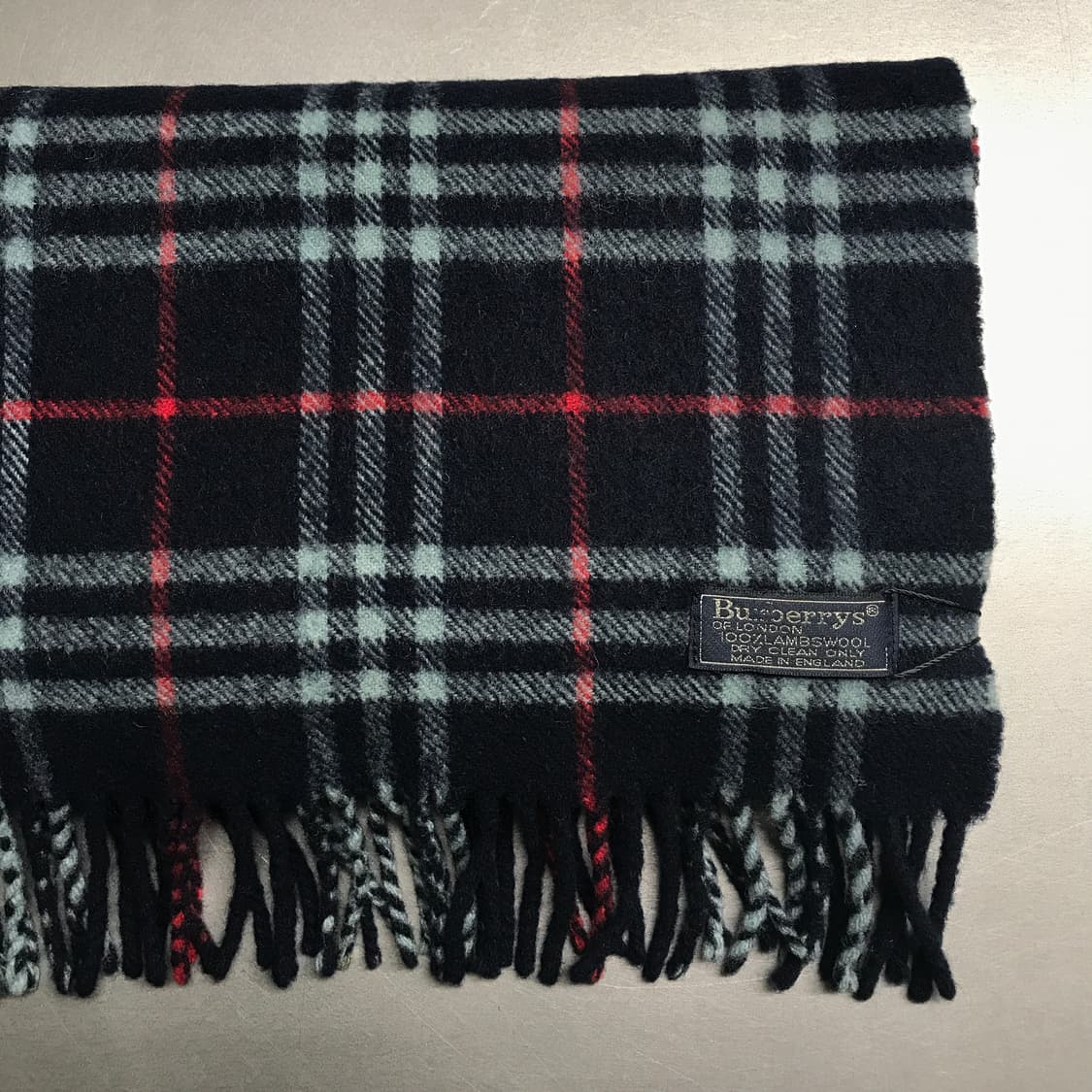 버버리 정품 램스울 머플러 네이비 상품이미지3