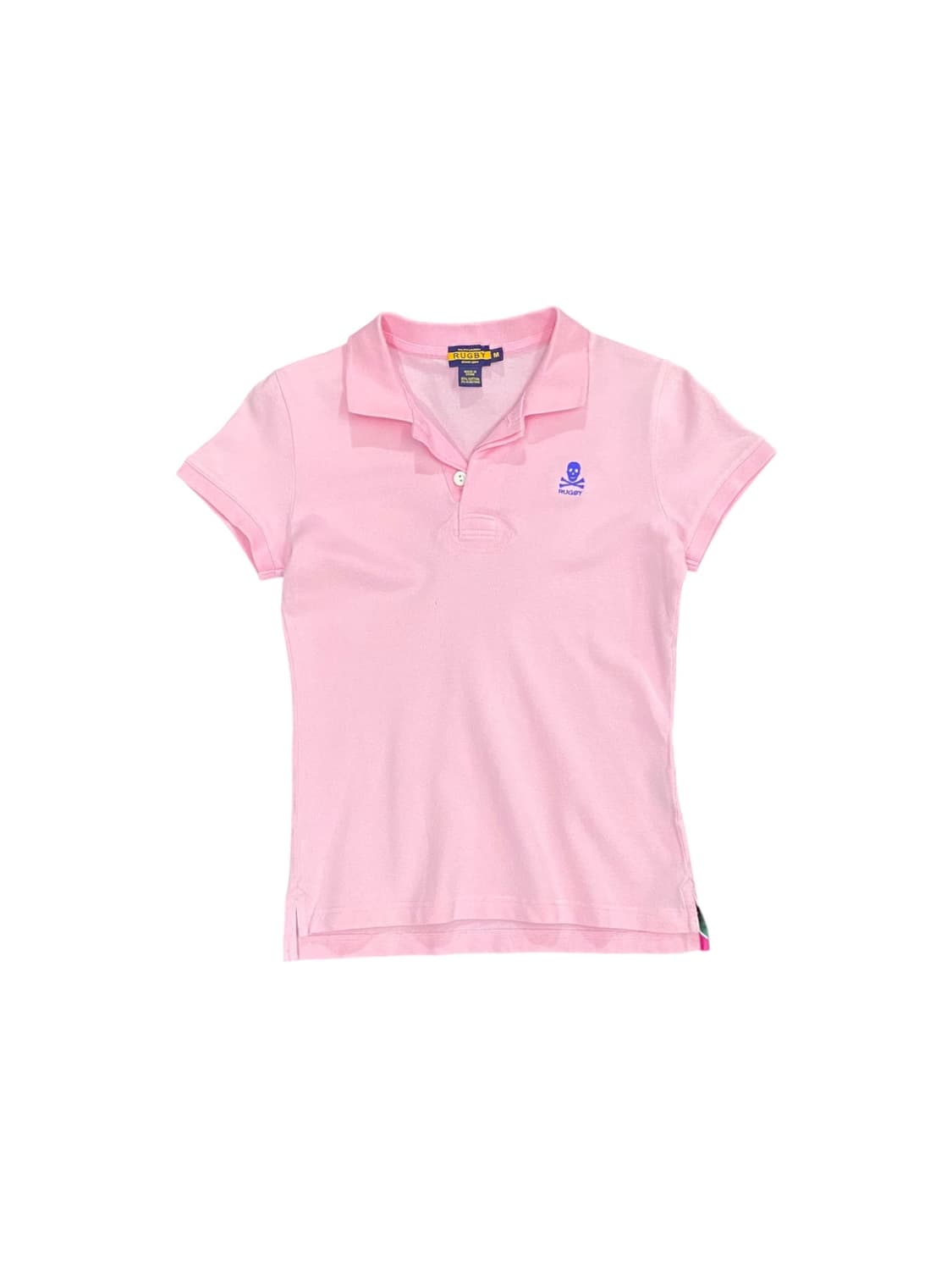 Ralph Lauren Rugby 스컬 로고 자수 슬림핏 반팔 티셔츠 상품이미지1