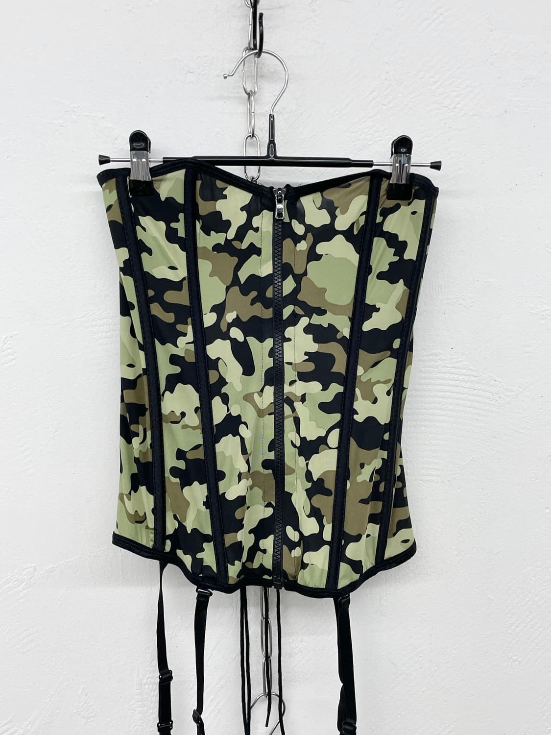 카모 지퍼 아일렛 코르셋 상품이미지10
