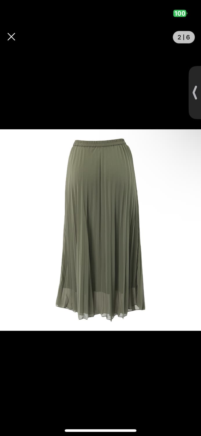 급히 처분|카키 롱스커트(일본직구) 상품이미지3