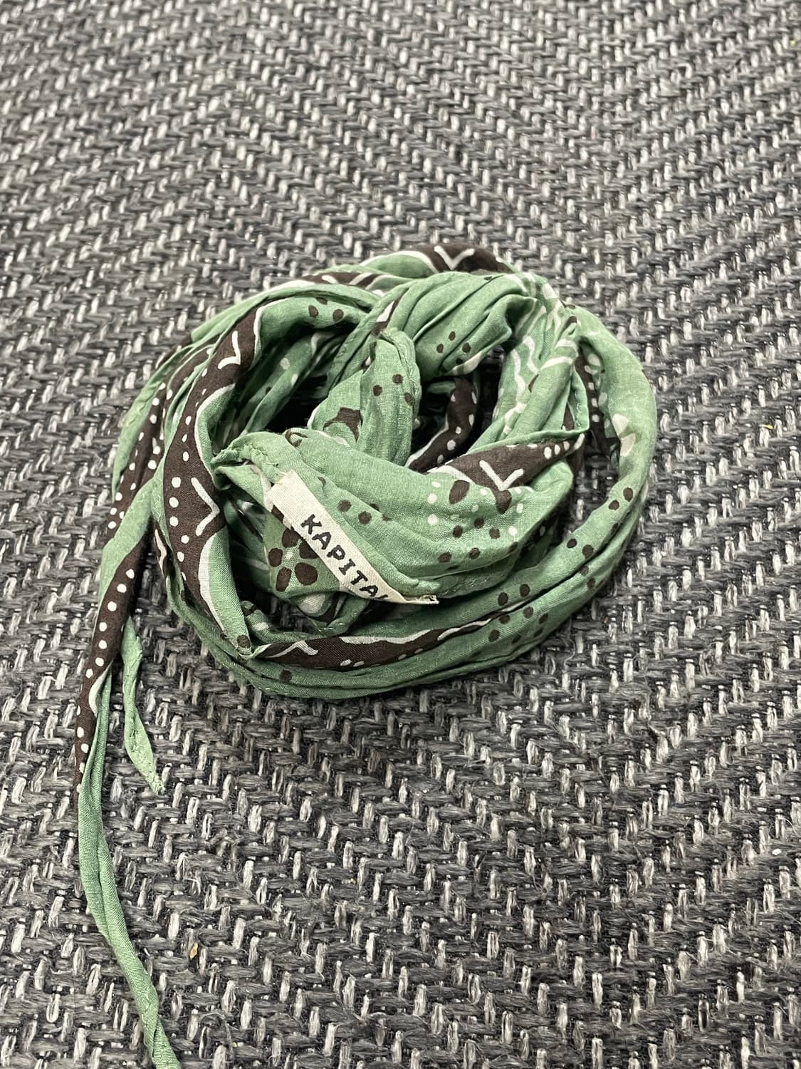 캐피탈 워셔실크 네커치프 Kapital Washer silk 스카프 상품이미지3