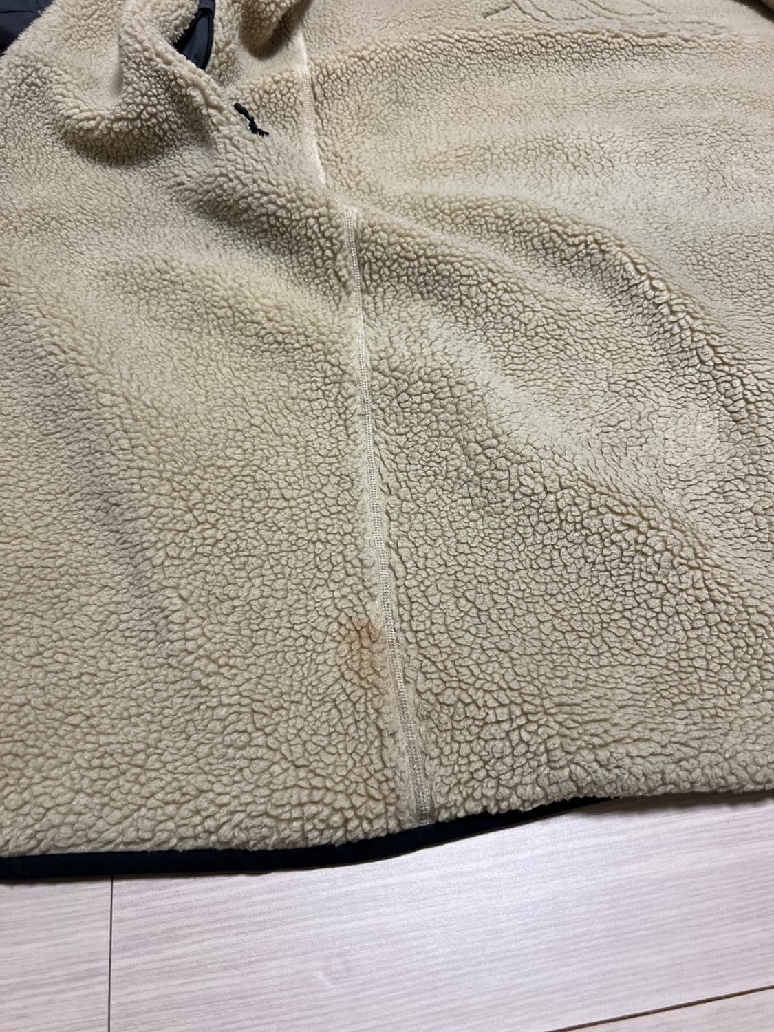 아디다스 양면 보아 쉐르파 리버시블 퀼팅 롱 자켓 / 다크그레이 / L 상품이미지9