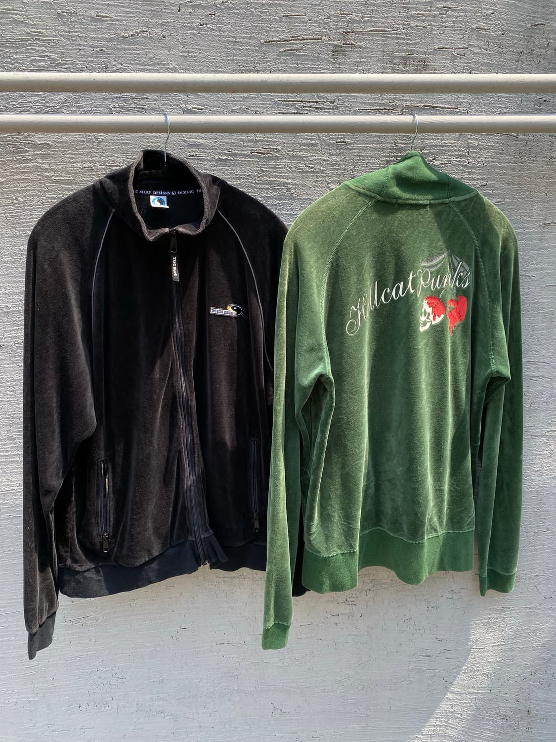 [M-L] T&C Surf 블랙 벨루어 트랙탑 져지 상품이미지9
