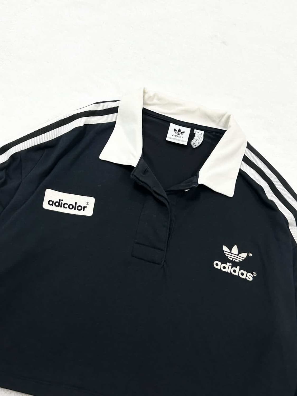 아디다스 아디컬러 카라넥 삼선 크롭 롱슬리브 상품이미지6