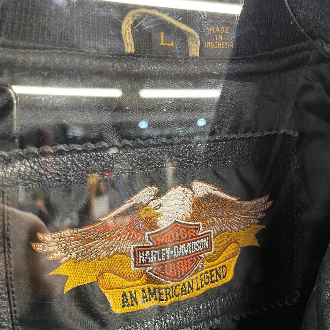 90s 할리데이비슨 가죽 바시티자켓 상품이미지9