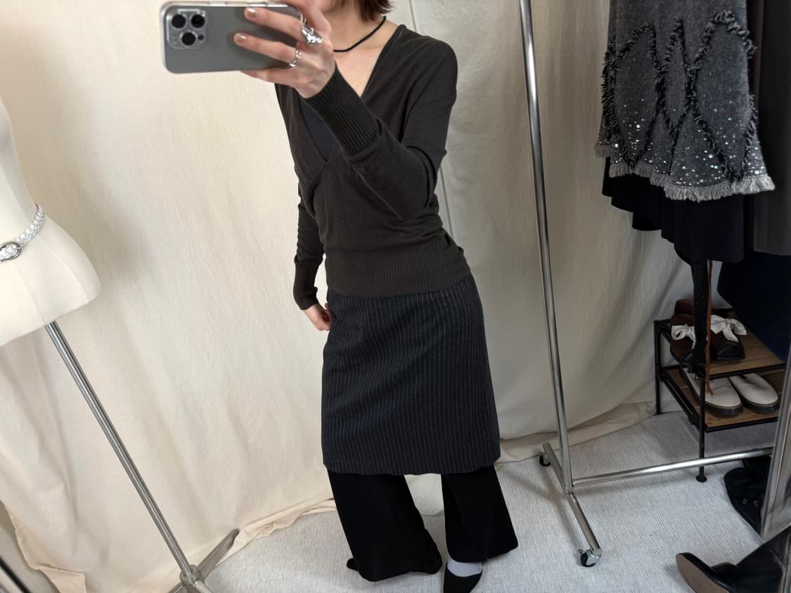 Talbots 스트라이프 미디 스커트 상품이미지3