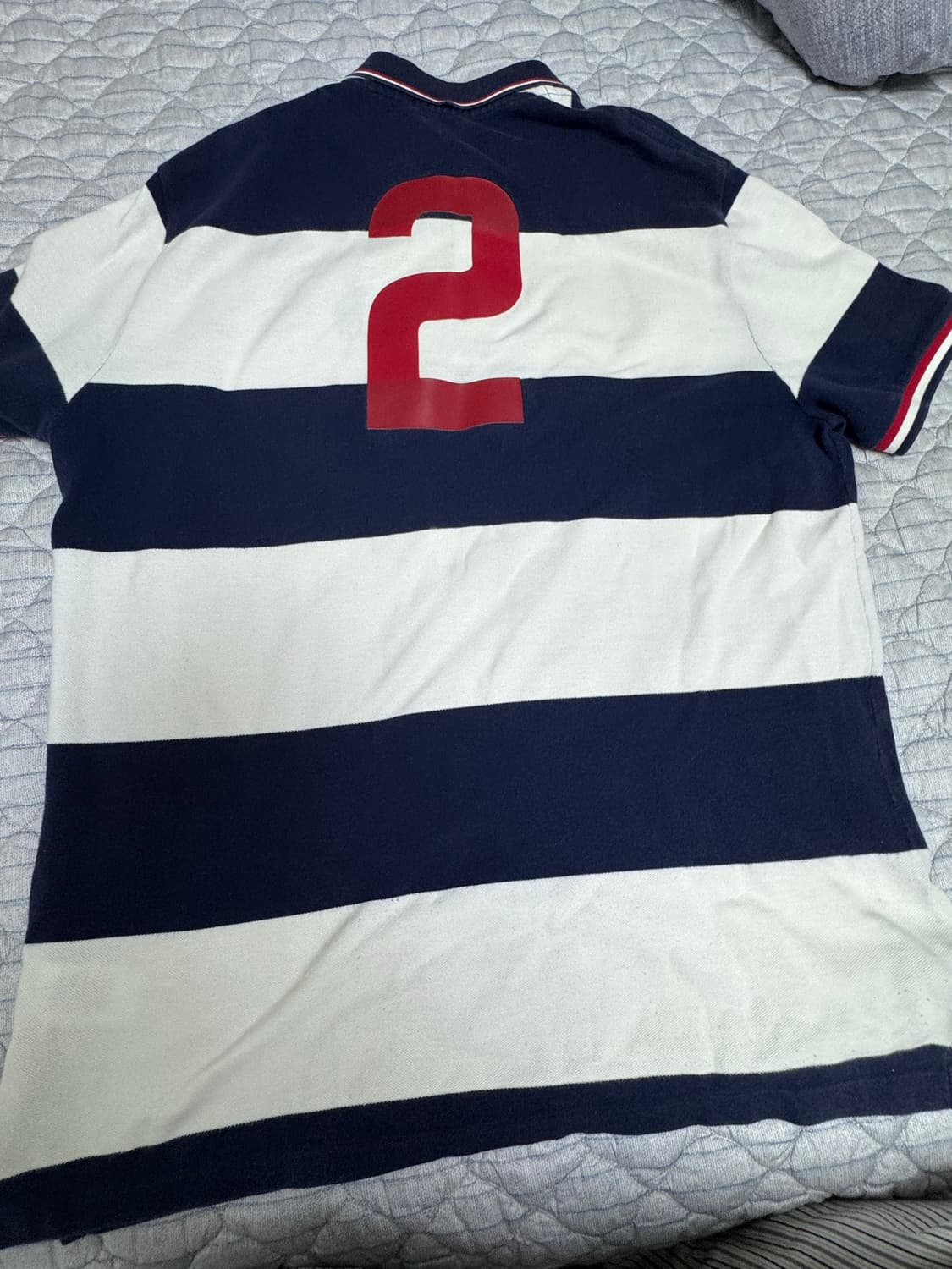 폴로 랄프로렌 usa 스트라이프 피케 티셔츠 상품이미지2