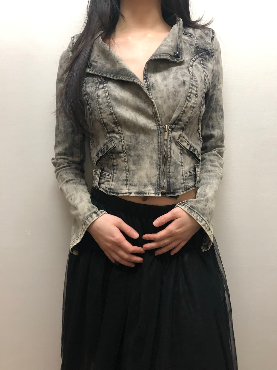 빈티지 그레이 데님 워싱 자켓 상품이미지4