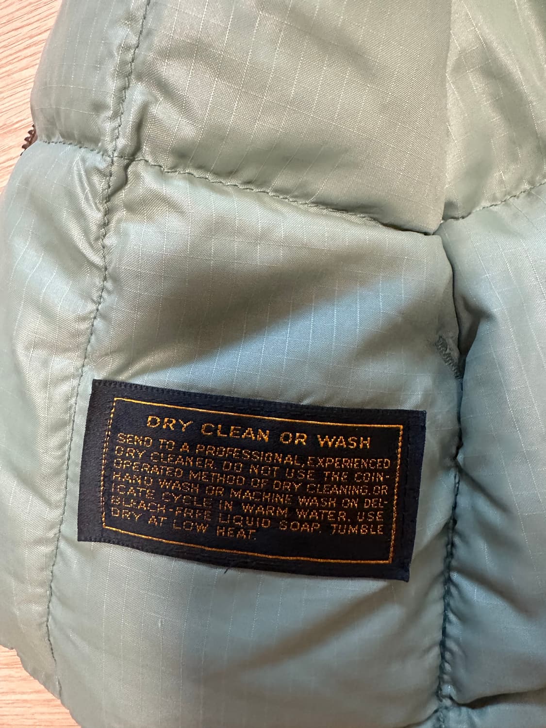 70-80s 에디바우어 푸퍼 베스트 세이지그린 상품이미지5