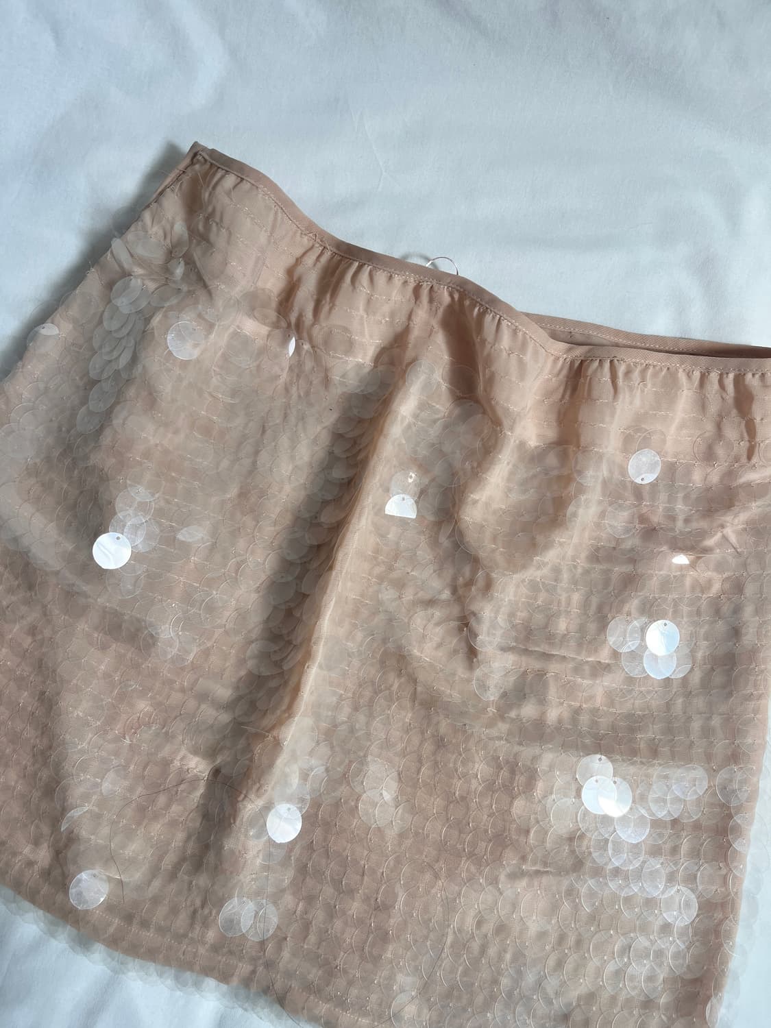 Apricot sequin mini skirt 상품이미지2