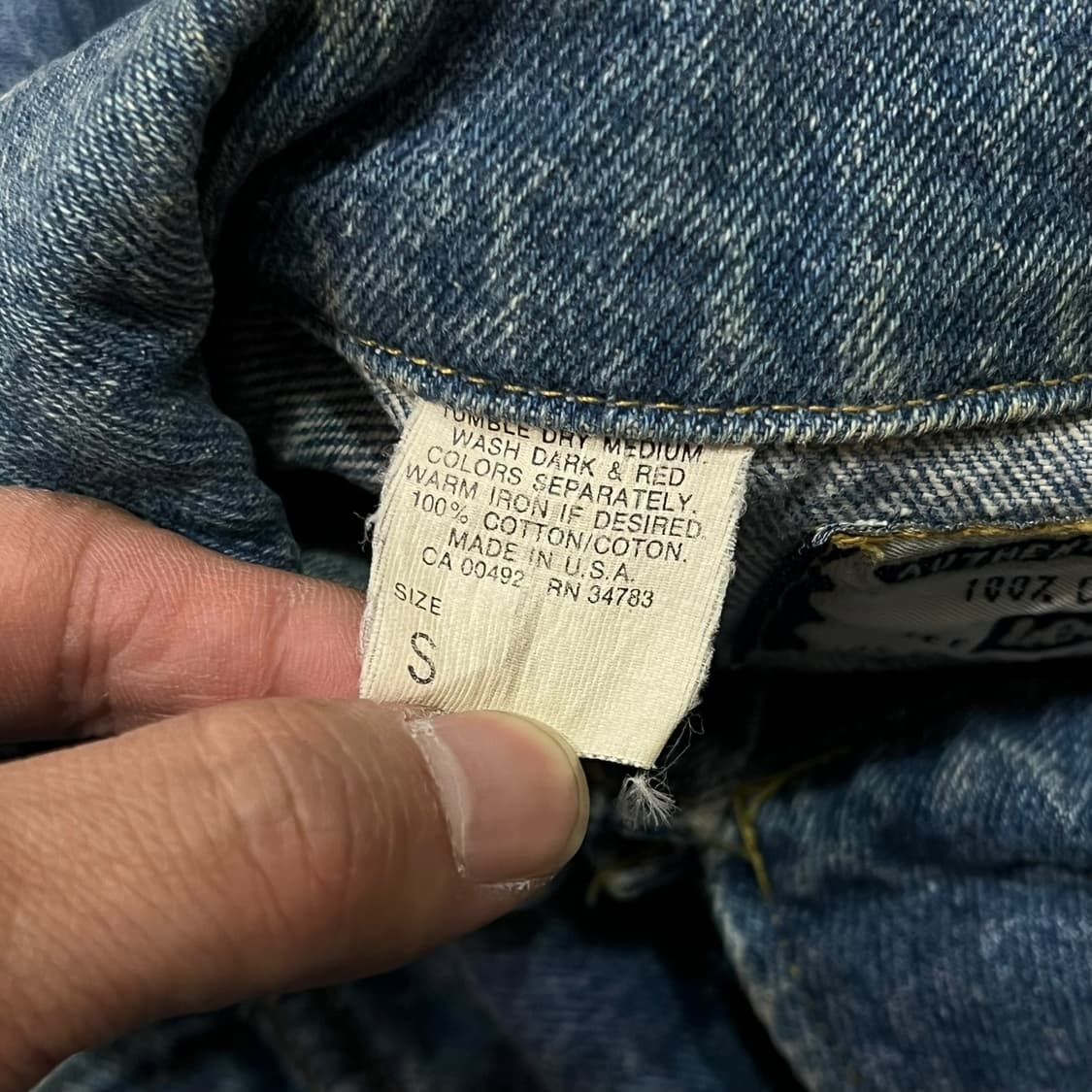  USA 리 데님 트러커 자켓 y14254 상품이미지8