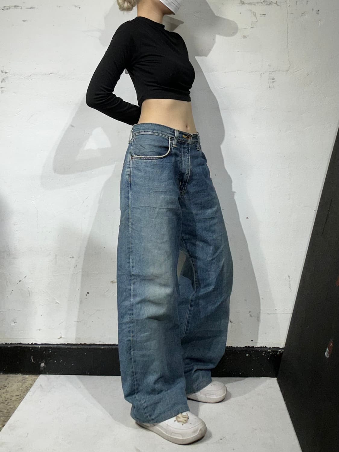 에드윈 재팬 505 중청 와이드 데님 팬츠 청바지 34 상품이미지1