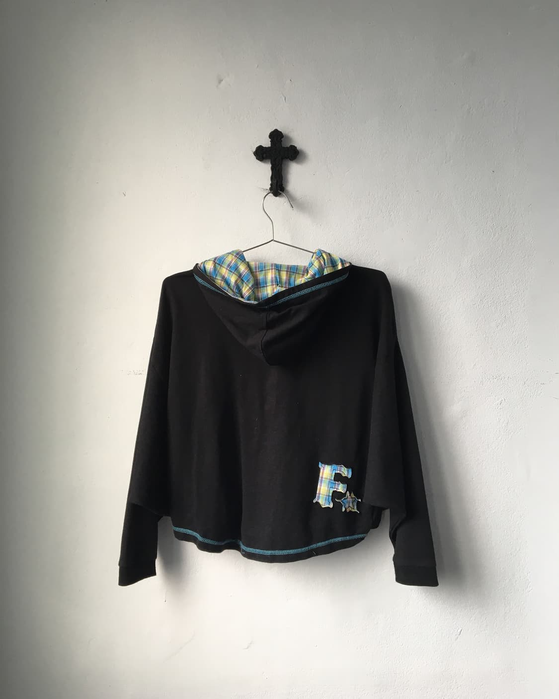 Lettering patch point hood zip up 상품이미지2