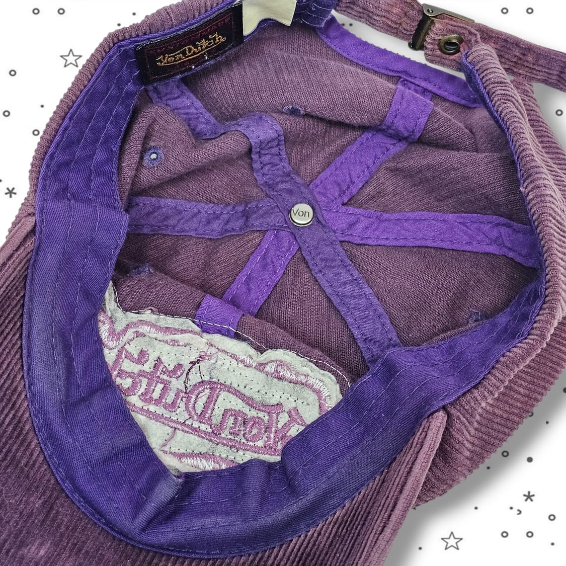  VonDutch 본더치 코듀로이 퍼플 캡 상품이미지8