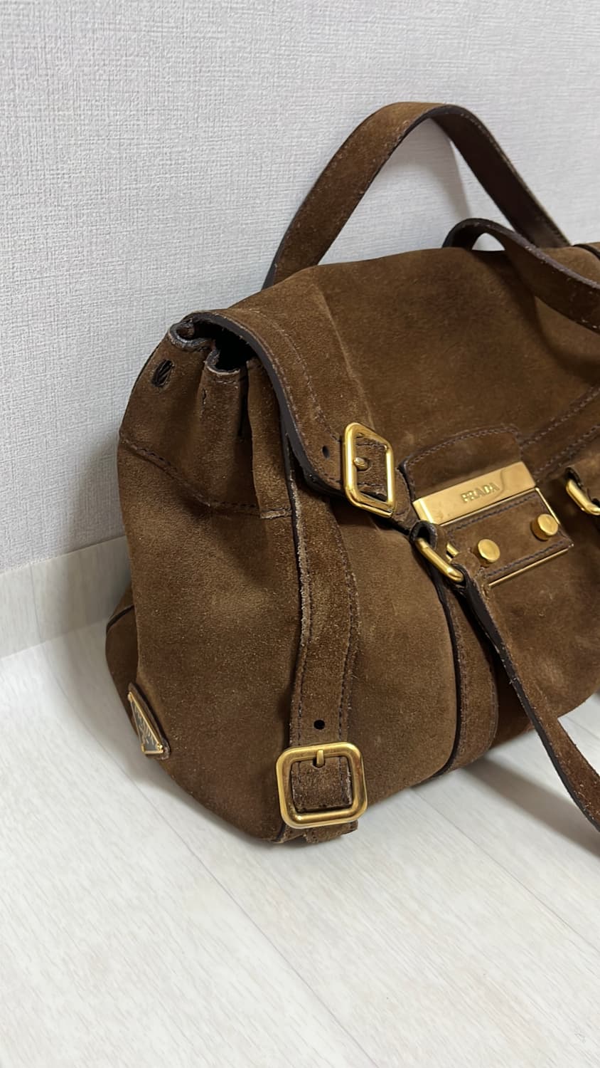  프라다 스웨이드 숄더백 정품  상품이미지2