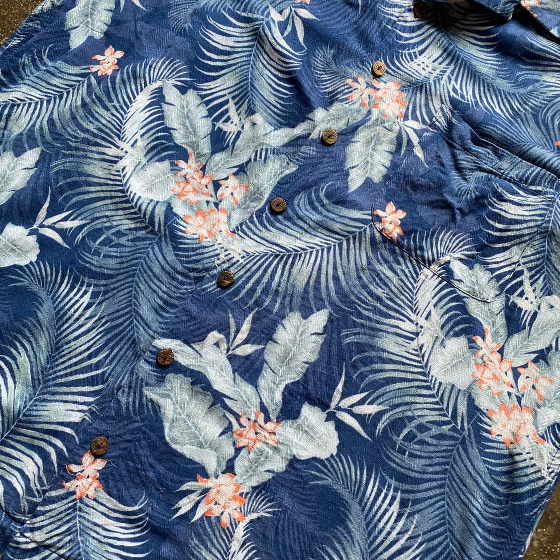 빈티지 실크 혼방 반팔 셔츠 상품이미지3