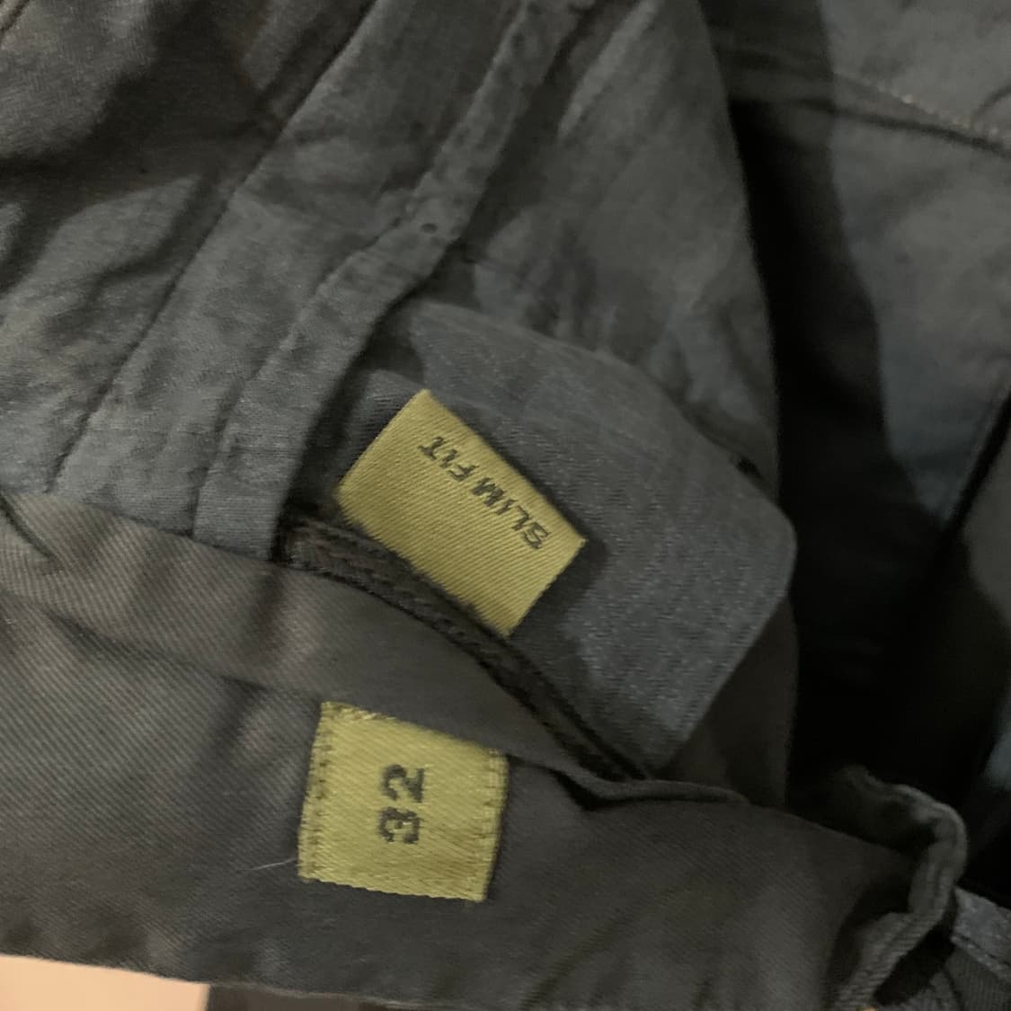 32인치 인코텍스 슬림핏 네이비 스판 치노팬츠 면바지 상품이미지6