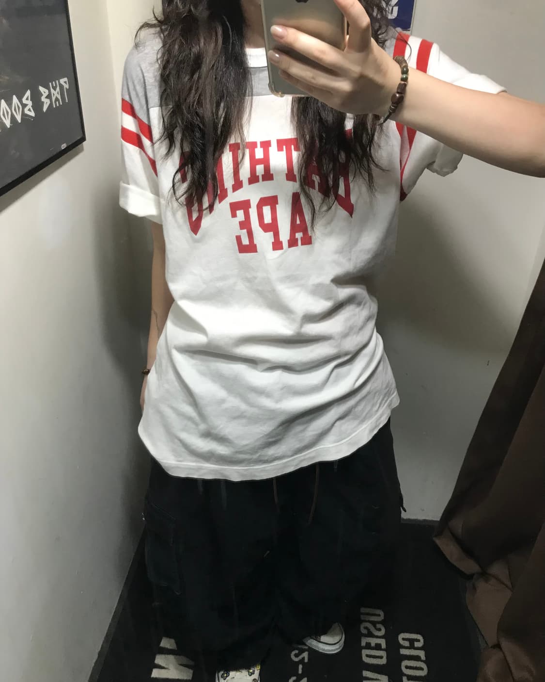 베이프 프린팅 풋볼 반팔 티셔츠 상품이미지3
