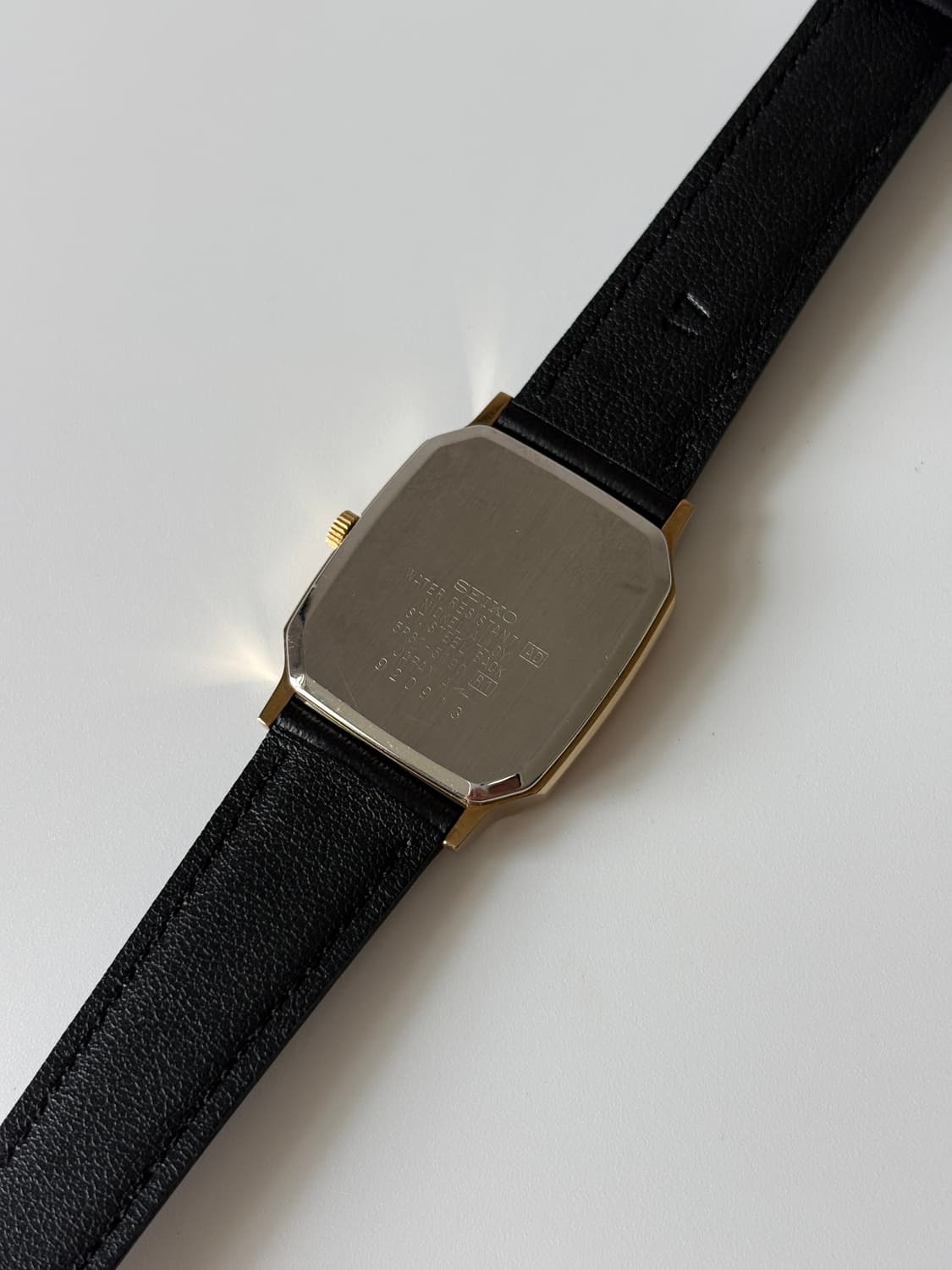 빈티지시계 1980년대 골드 탱크 쿼츠 남성 상품이미지6