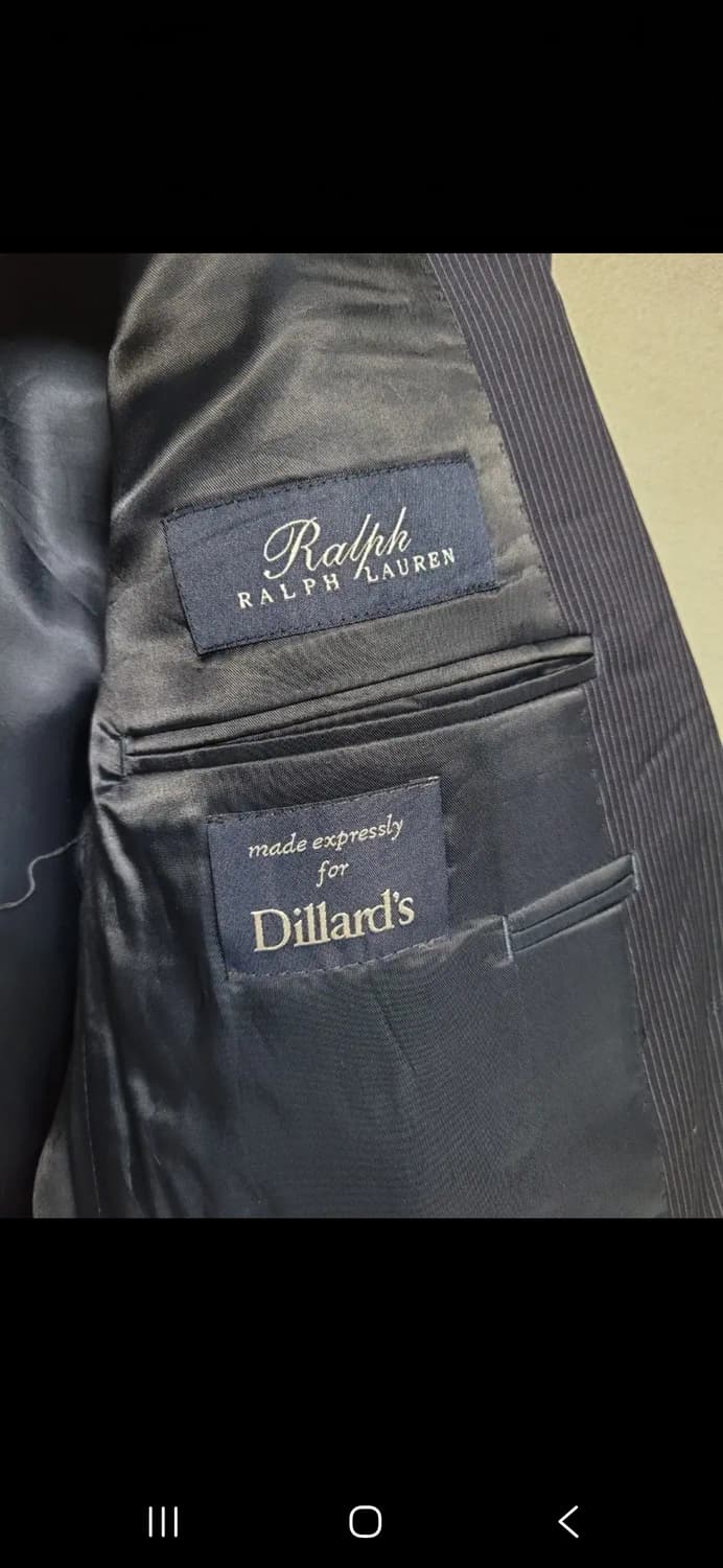 랄프로렌 네이비 스트라이프 블레이져 L 상품이미지2