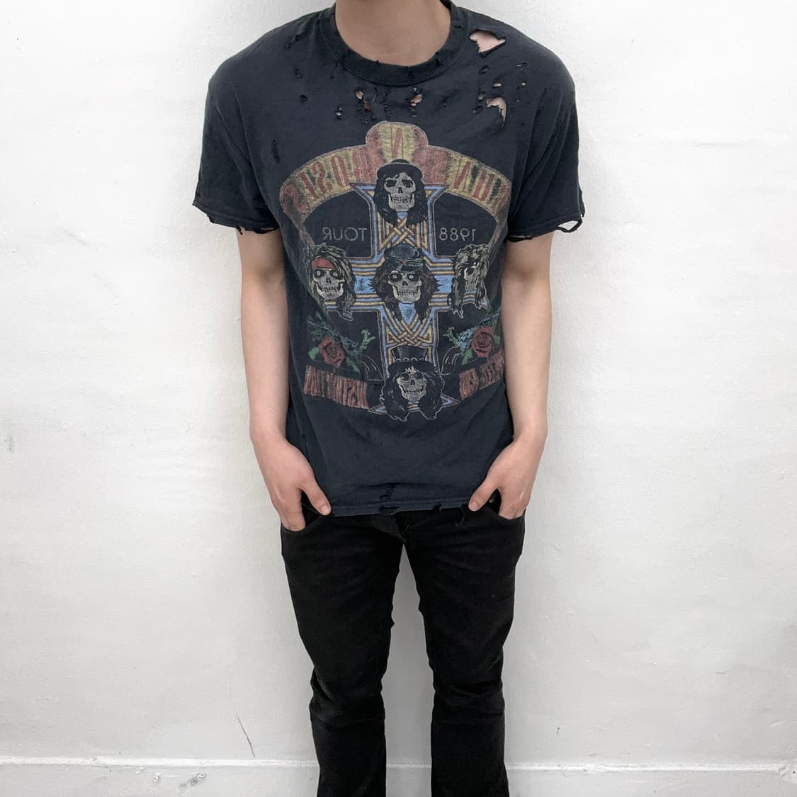 Guns n Roses damaged 1988 tour short 상품이미지1