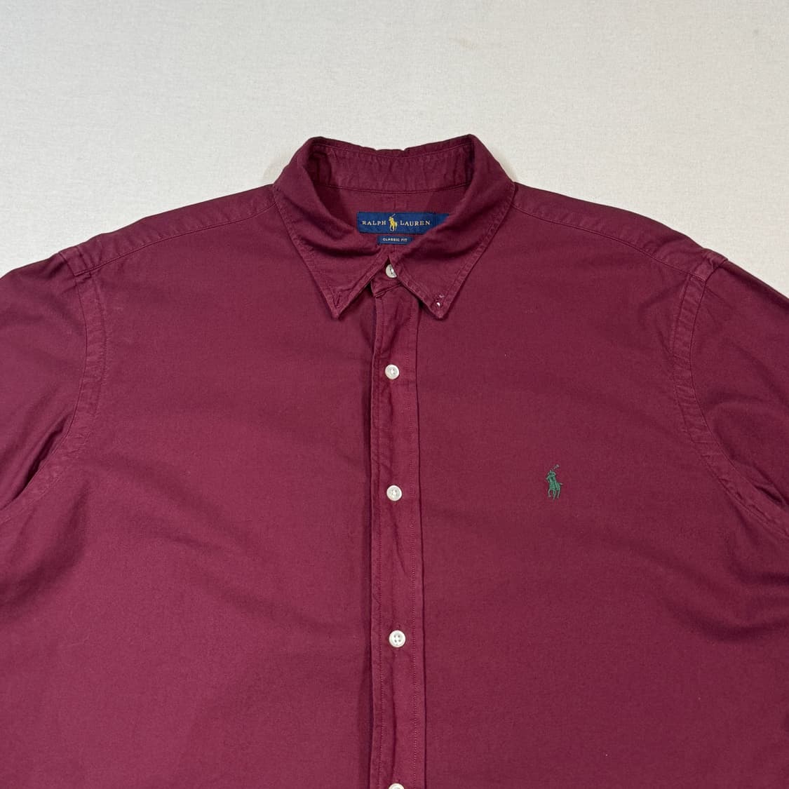 XL) 폴로 랄프로렌 클래식핏 가먼트다이 옥스포드 셔츠 상품이미지3