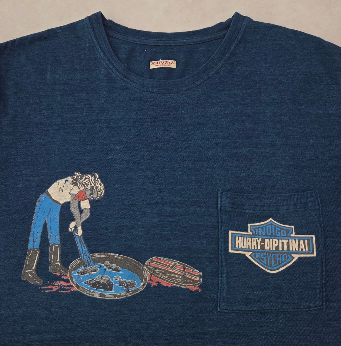 [4] 캐피탈 할리데이비슨 천축 반팔 티셔츠 상품이미지2