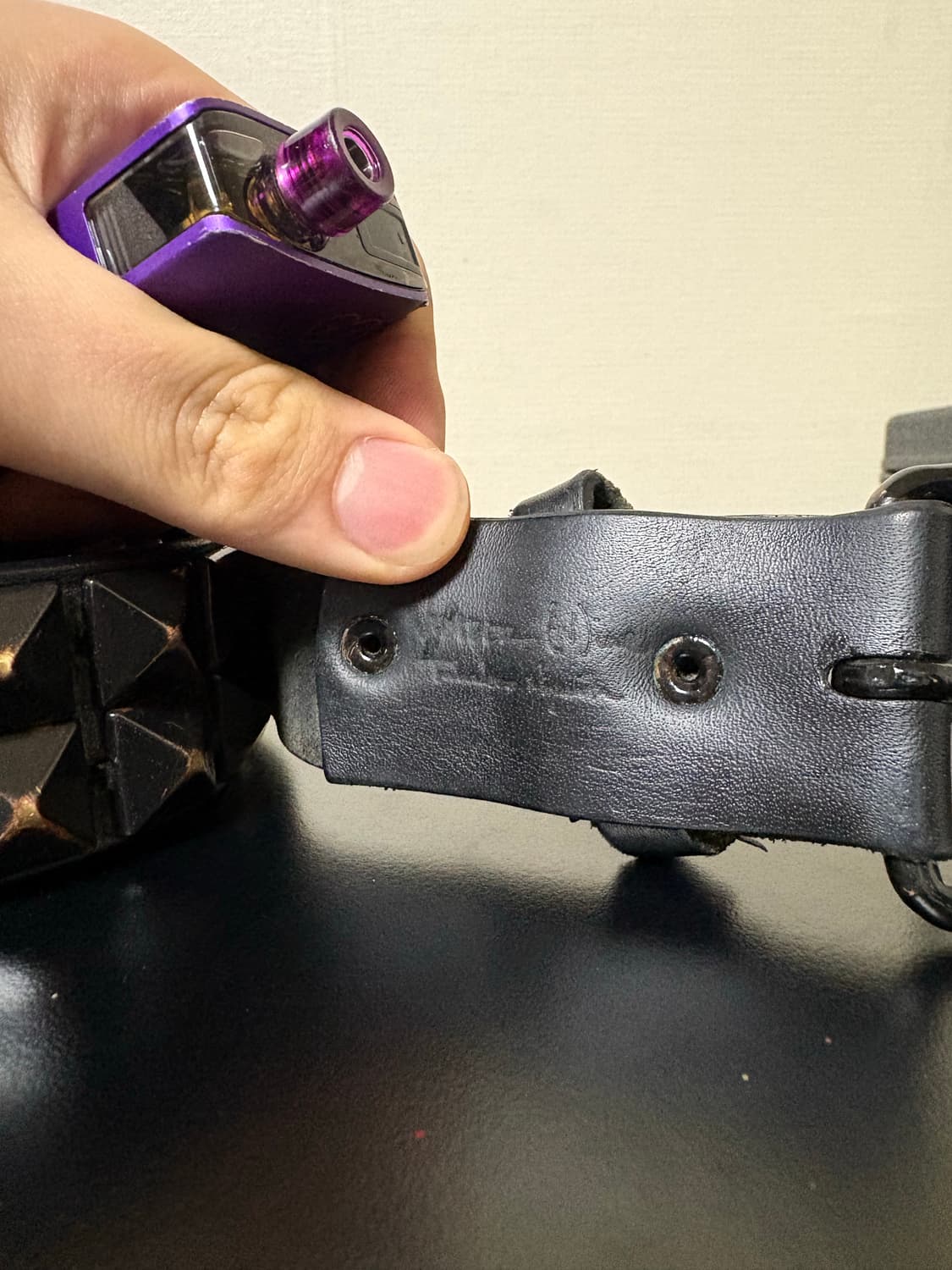 넘버나인 06ss 스터드 레더 벨트 상품이미지3