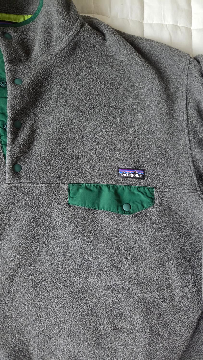 파타고니아 신칠라 스냅티 풀오버 스웨터 니켈 헌터그린 XL 상품이미지4