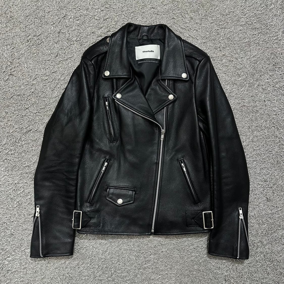 [우먼95] 비바스튜디오 소가죽라이더자켓 상품이미지2