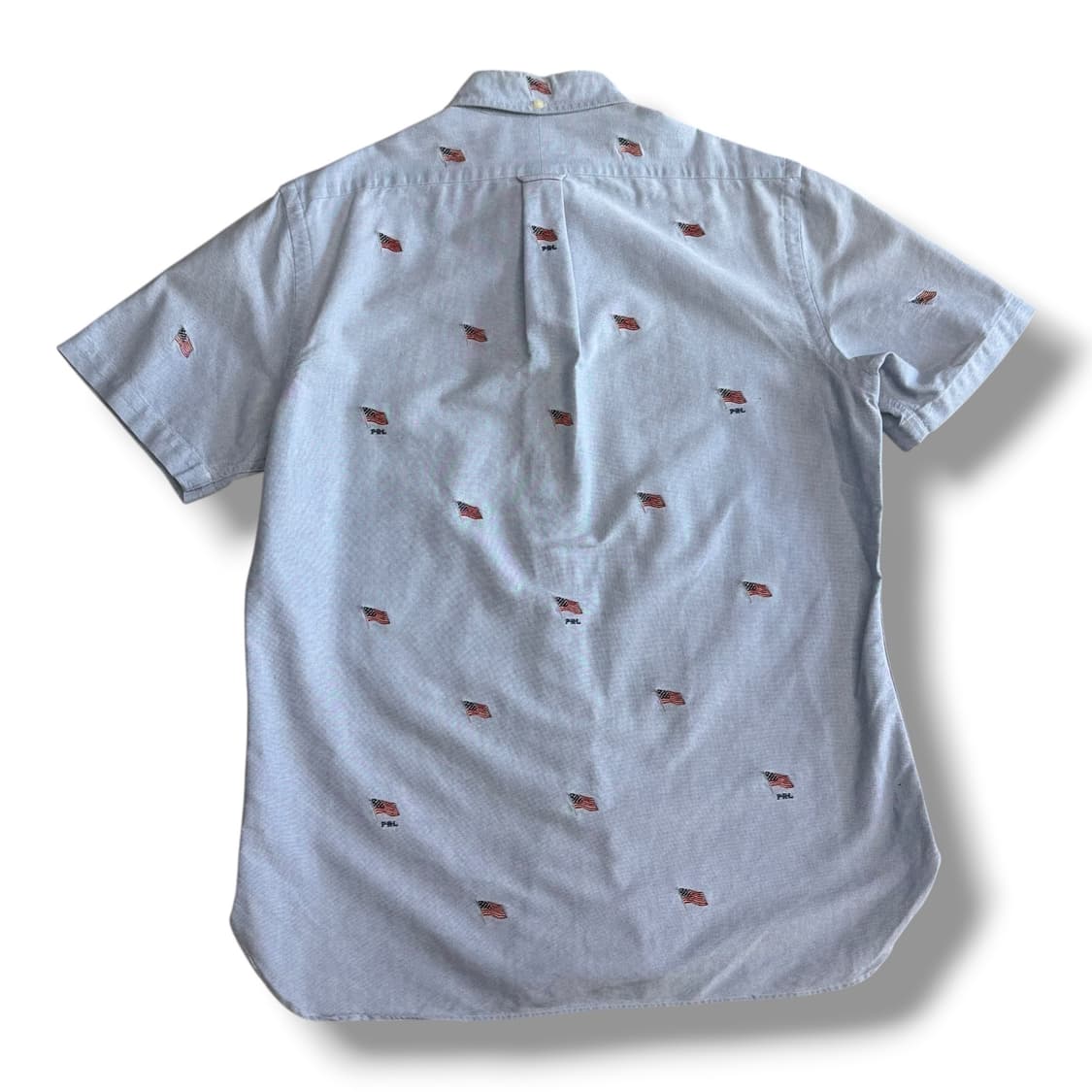 Polo Ralph Lauren 성조기 자수 스카이블루 반팔 셔츠 상품이미지2