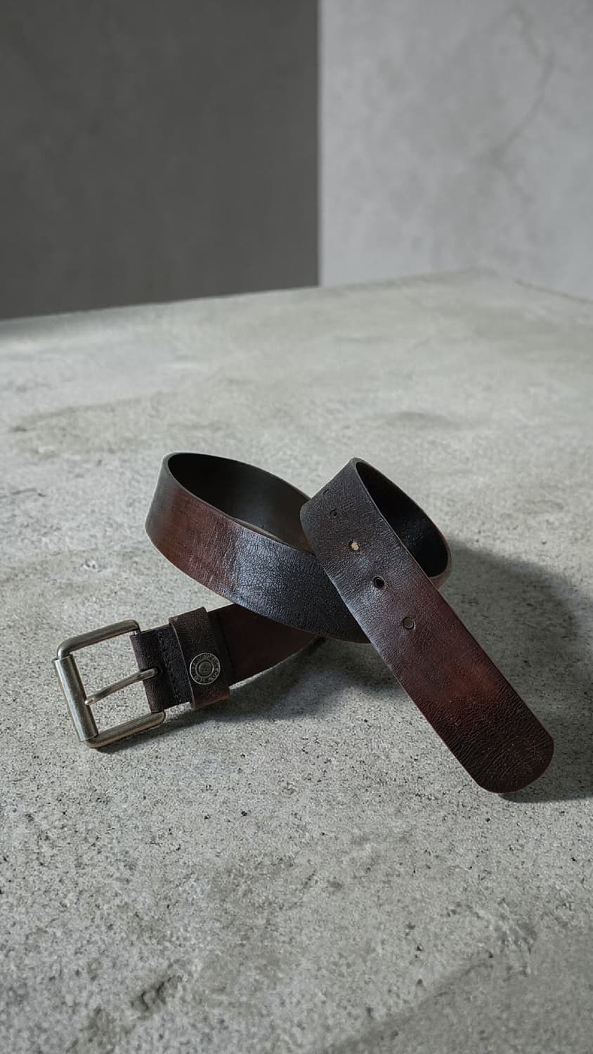 HIL FIGER 빈티지 통가죽 벨트 상품이미지1