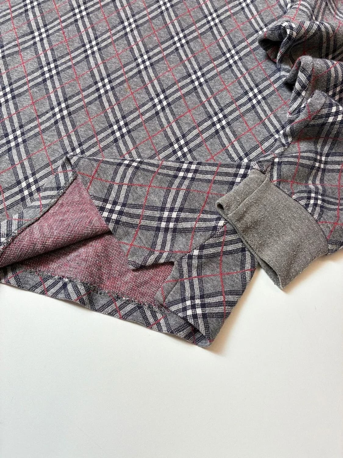 버버리 90's 클래식 체크 카라 롱슬리브 PN8975 상품이미지5