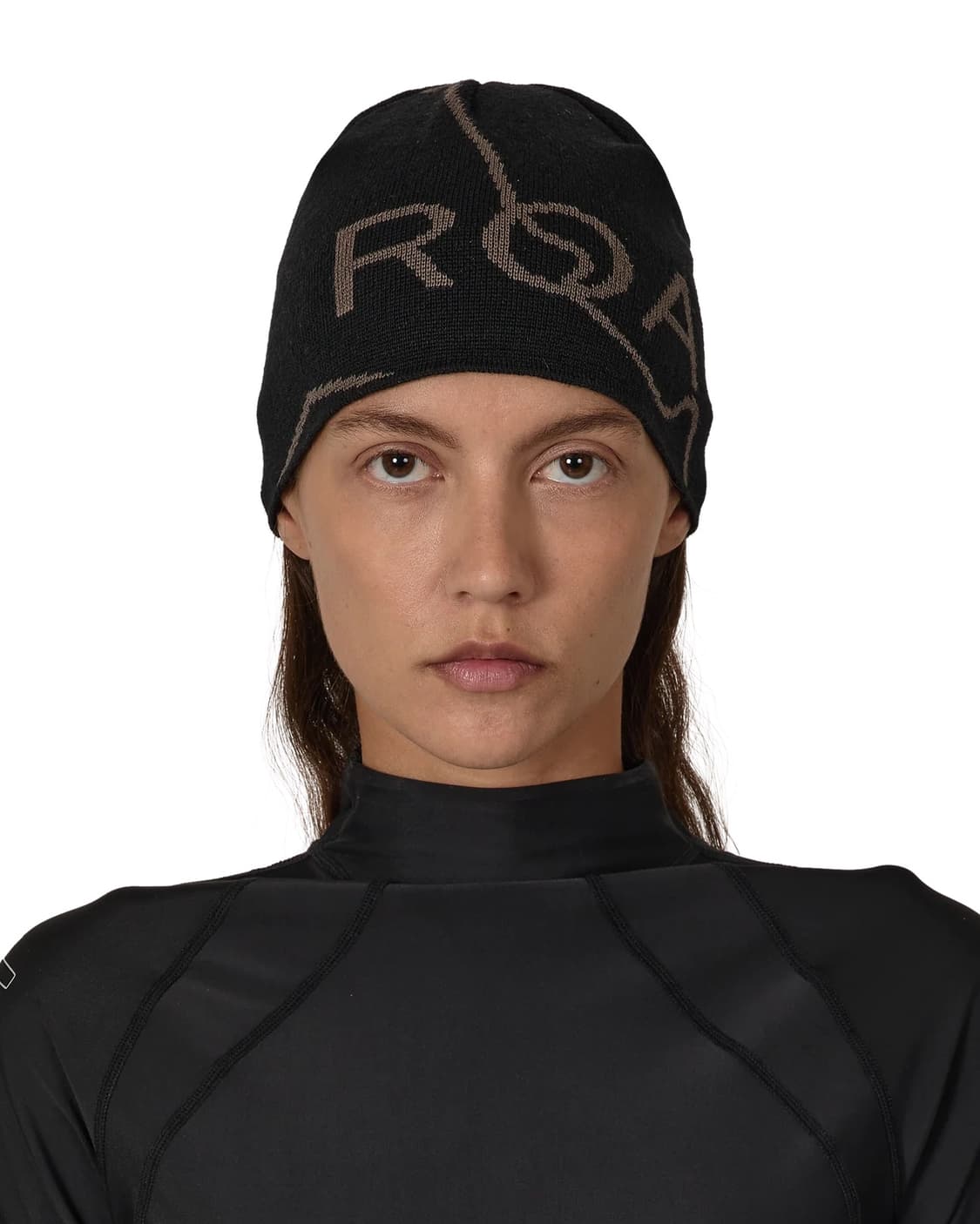 로아 하이킹 26ss 로고 울 비니/블랙 상품이미지3