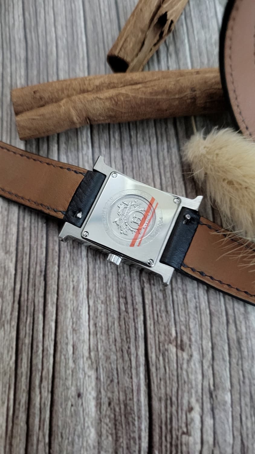 정품 에르메스 H아워 더블 투어 스트랩 쿼츠시계[풀구성품] 상품이미지9