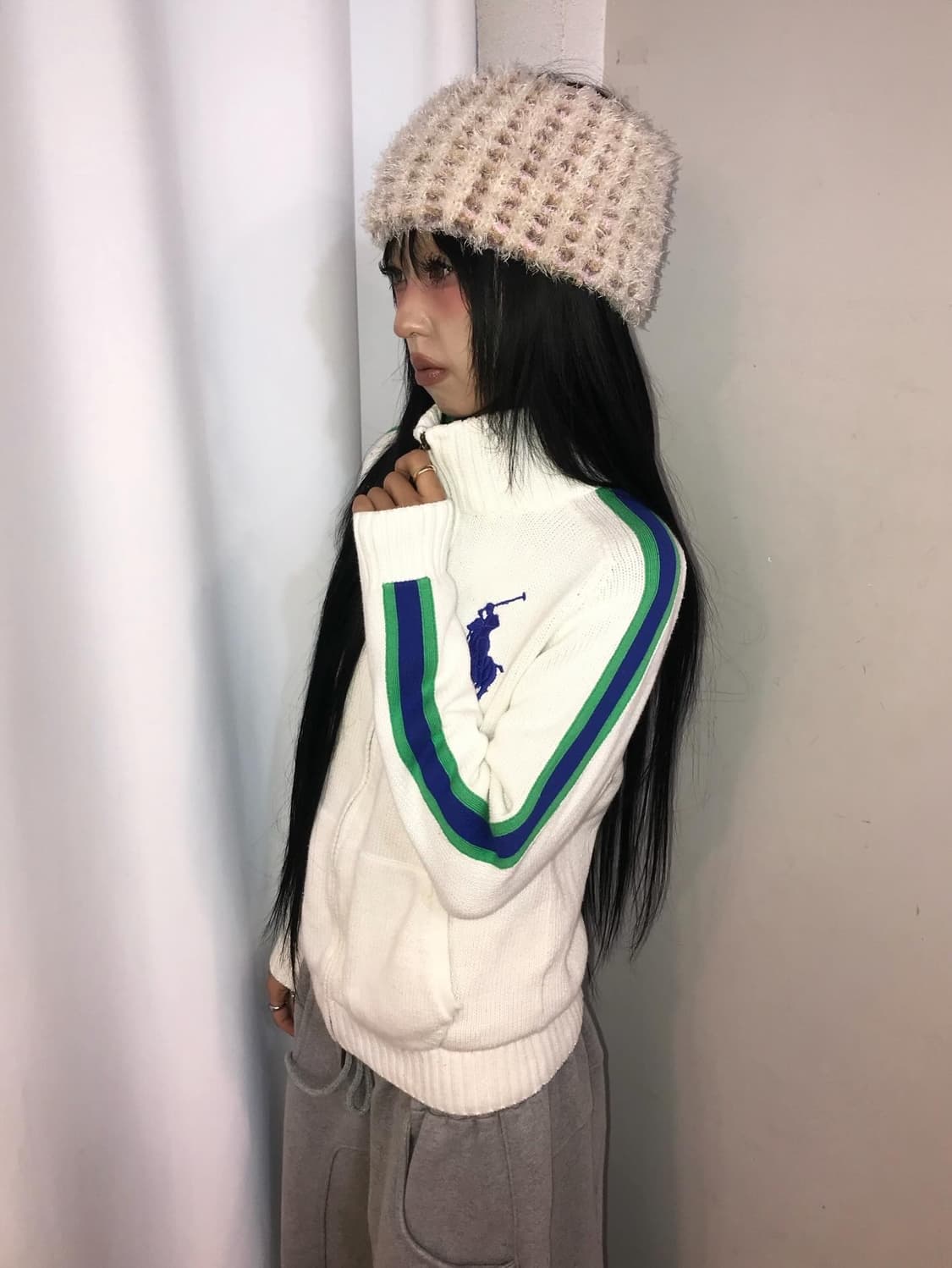 < Polo Big Pony Knit Zip-Up ⭐️Rare⭐️  상품이미지3