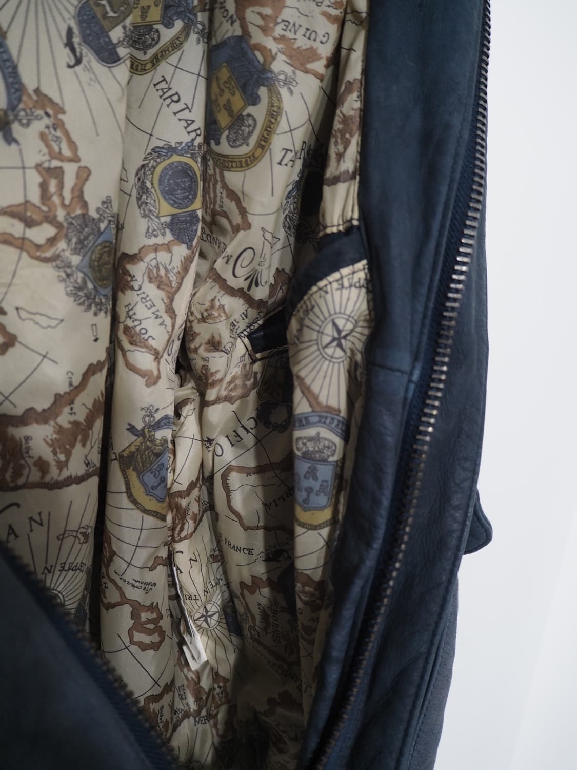 vintage faded leather jacket  상품이미지6