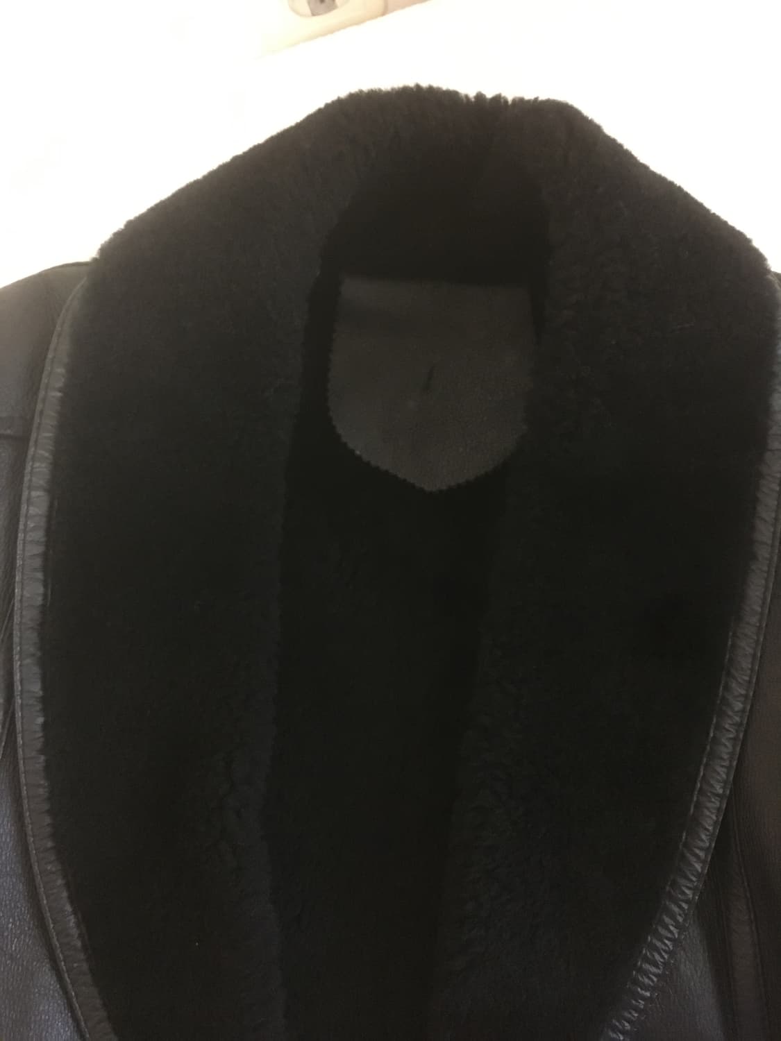 양가죽 양모 무스탕 카코트 블랙 상품이미지2