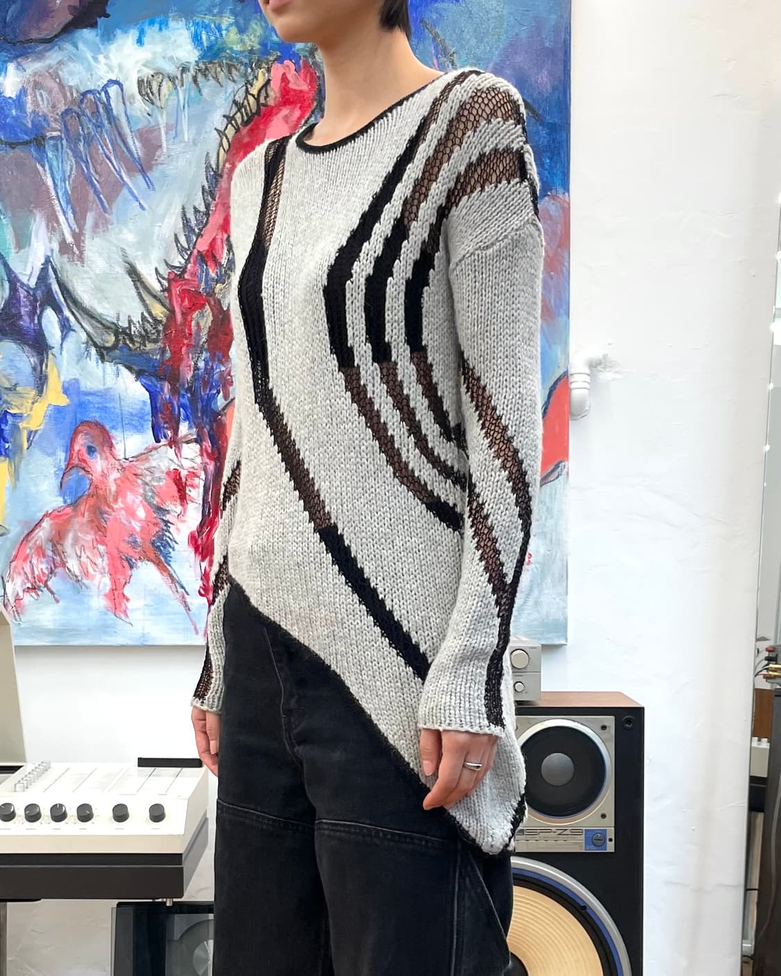 [S] 헬무트랭 시스루 언발 니트 상품이미지4