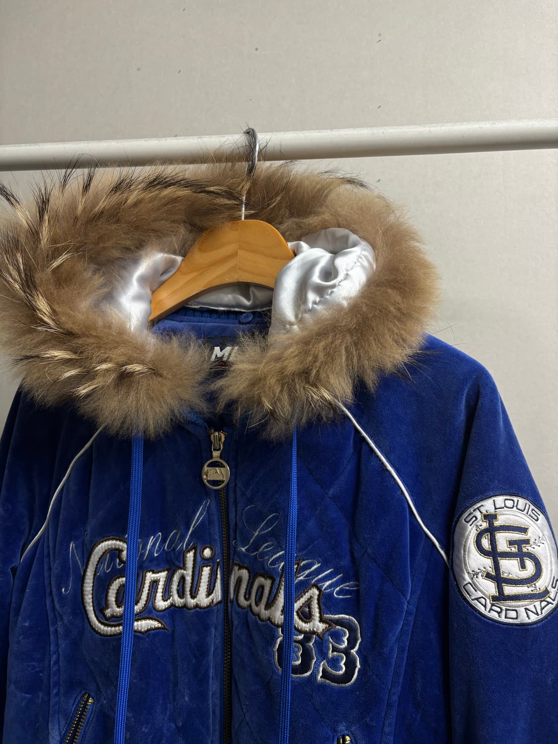 Mlb 블루 벨루아 후디집업 상품이미지1