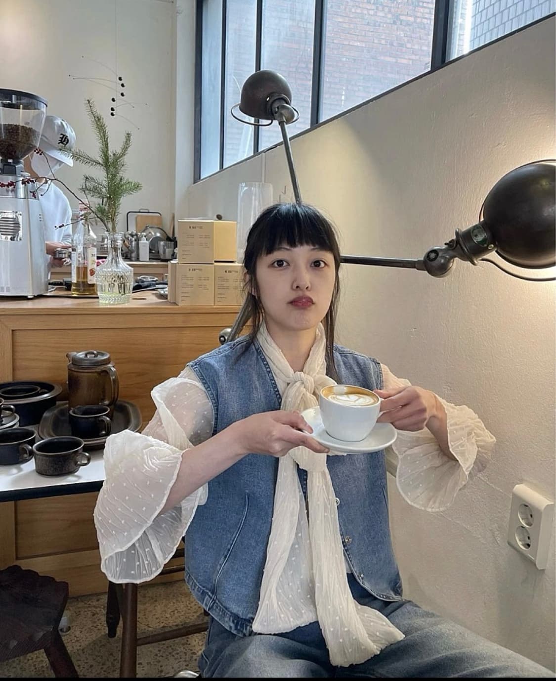 클로티 데님 베스트 (정호연 착용) 상품이미지2