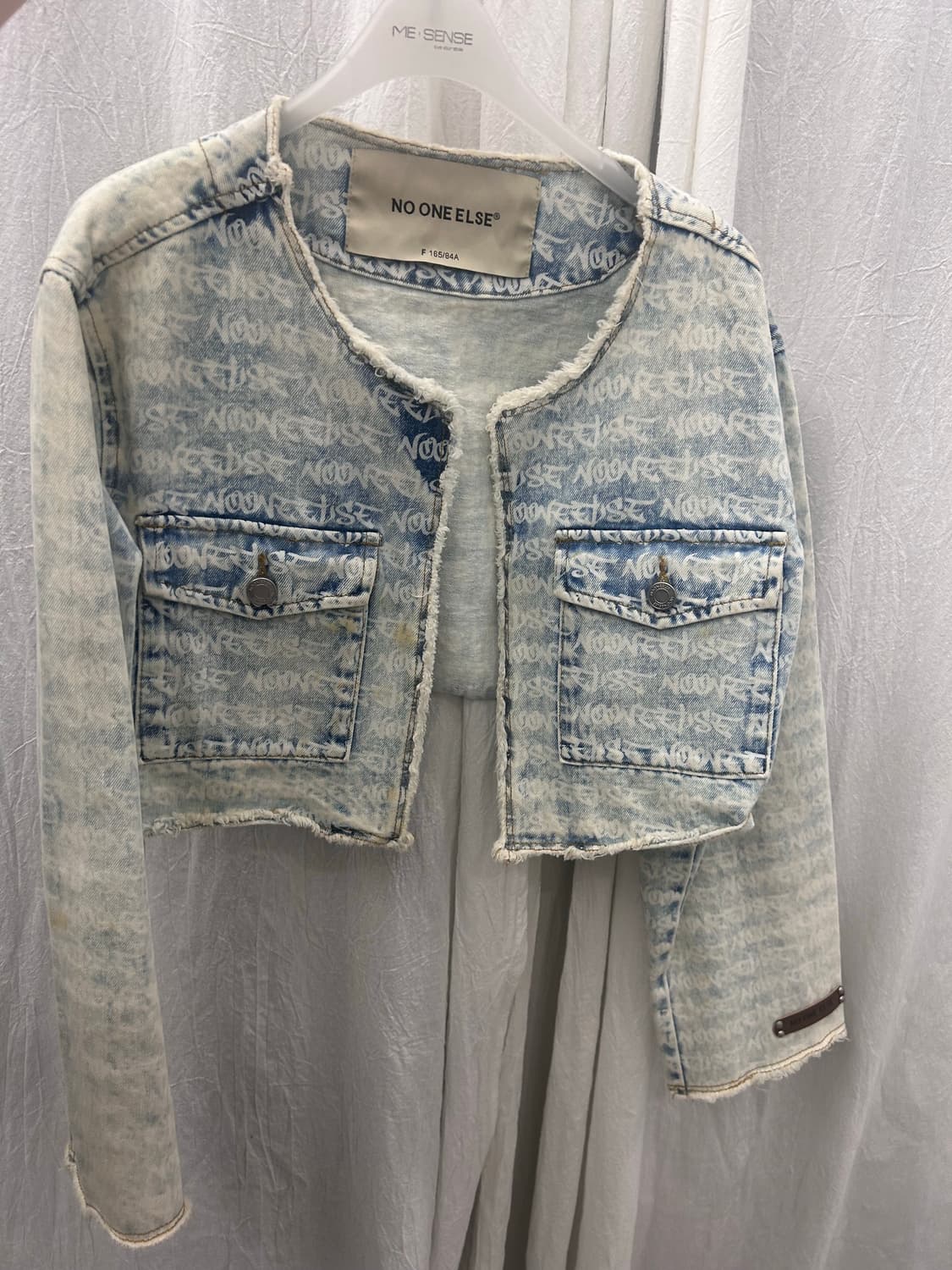 loose-fit denim cropped jacket / 노원엘스제품 상품이미지2